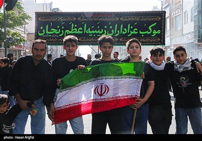 دسته عزاداری &#171;یوم الزینب&#187; در زنجان