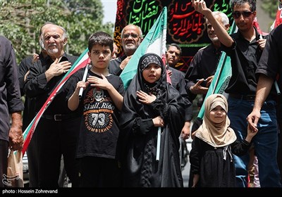 عزاداری روز عاشورا در هیئت محبان الفاطمه (س)