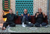 مراسم روضه اباعبدالله الحسین (ع)در خانه تاریخی نبوی قزوین