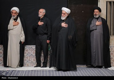 آخرین شب مراسم عزاداری محرم در حسینیه امام خمینی(ره)