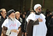 علما و طلاب همدان کفن پوش شدند+تصویر