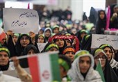 حضور پرشور بانوان زینبی در حمایت از ولایت در حرم مطهر شاهچراغ (ع)