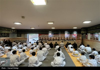 عزاداری هیئت کاراته شهرستان بیرجند در سوگ اباعبدالله الحسین(ع)