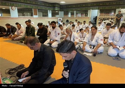 عزاداری هیئت کاراته شهرستان بیرجند در سوگ اباعبدالله الحسین(ع)