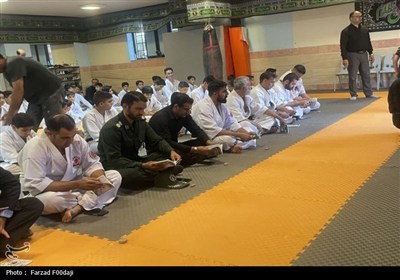 عزاداری هیئت کاراته شهرستان بیرجند در سوگ اباعبدالله الحسین(ع)