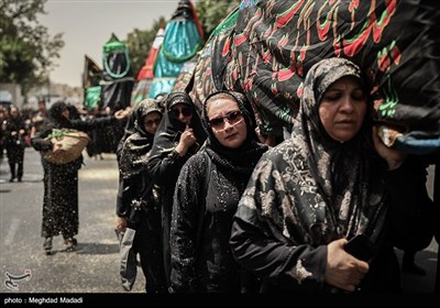 عزاداری کاروان بنی‌اسد در روز سوم شهات امام حسین(ع)