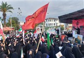 اجتماع زینبی در رشت؛ بانوان دیار میرزا قلب اسرائیل را هدف گرفتند