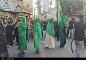 کاروان نمادین اسرای کربلا در خیابان‌های ورامین به حرکت درآمد