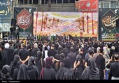 کاروان نمادین اسرای کربلا در خیابان‌های ورامین به حرکت درآمد