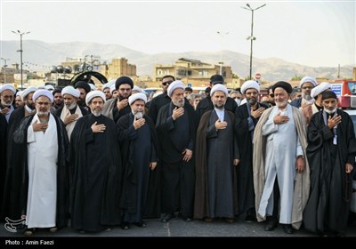عزاداری سالروز دفن شهدا در جوار حضرت شاهچراغ(ع)