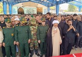 تشییع باشکوه پیکر سردار شهید رشیدی در کرمانشاه+تصاویر