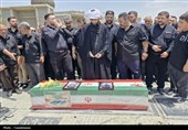 تشییع پرشور پیکر شهید والامقام ناصر قهرمانی در اسلامشهر