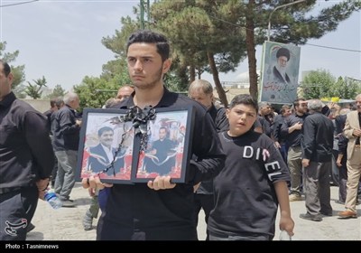 تشییع پرشور پیکر شهید والامقام ناصر قهرمانی در اسلامشهر