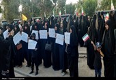 قزوین در خط مقدم جهاد/بانوان زینبی در میدان سبز مقاومت