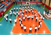اهتزاز پنج حلقه المپیک در جوار بارگاه ملکوتی علی بن موسی الرضا (ع)