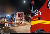 حریق در شهرک صنعتی لیا/ مهار آتش‌ و جلوگیری از سرایت به دیگر واحدها+تصویر
