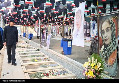 حضور محمدباقر قالیباف بر مزار شهدای تهاجم رژیم صهیونیستی- عک ...