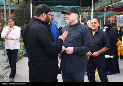 حضور سحرگاهی محمدباقر قالیباف بر مزار شهدای تهاجم رژیم صهیونیستی