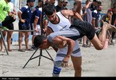 قهرمانی مازندران در مسابقات کشتی ساحلی جوانان کشور