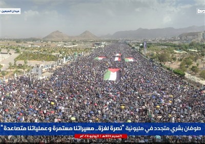 بیانیه پایانی تظاهرات صنعاء: حمایت یمن از غزه ادامه خواهد یافت