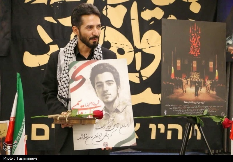 رونمایی از سرود «ایران بیدار» با حضور پدر شهید احسان قاسمی در قم