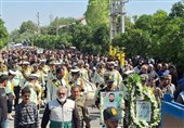 تشییع باشکوه شهید « جعفرنیا» در گلستان