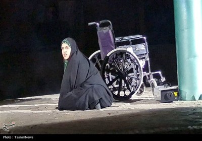 پاسداشت شهید امدادگر در شهر هسته‌ای نطنز