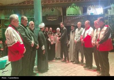 پاسداشت شهید امدادگر در شهر هسته‌ای نطنز