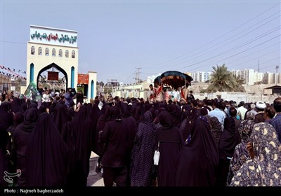 تشییع پیکر شهید عباس بیرقی فرد در بندرعباس