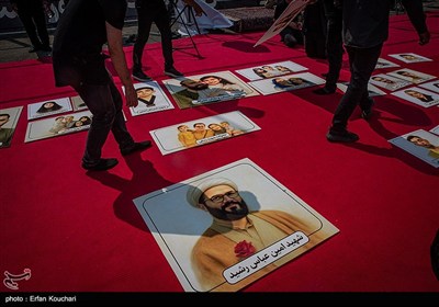 مراسم عزاداری برای 18 شهید حملات رژیم صهیونیستی در محله نارمک
