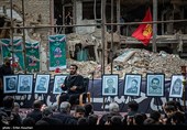مراسم عزاداری برای 18 شهید حملات رژیم صهیونیستی در محله نارمک