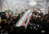 تشییع دو شهید حملات رژیم صهیونیستی در حرم حضرت معصومه(س)
