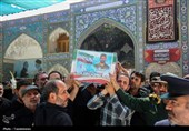 تشییع دو شهید حملات رژیم صهیونیستی در حرم حضرت معصومه(س)