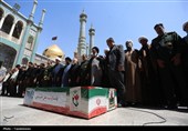 تشییع دو شهید حملات رژیم صهیونیستی در حرم حضرت معصومه(س)