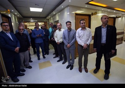 بازدید خبرنگاران همدانی از بیمارستان آتیه - همدان