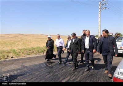 سفر میدانی استاندار اردبیل به بیله‌سوار؛ از ادای احترام به شهدا تا بررسی مشکلات مردم