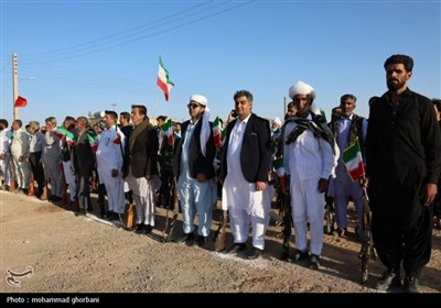 رزمایش عشایری فدائیان ولایت در چاهشند نهبندان