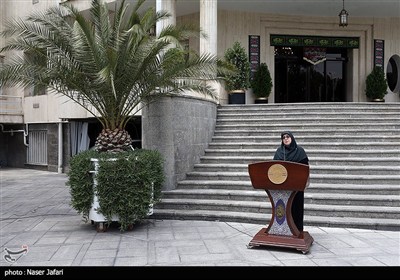 فاطمه مهاجرانی، سخنگوی دولت در حاشیه جلسه هیات دولت