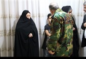 دیدار فرمانده نیروی زمینی ارتش با خانواده شهدای لرستان