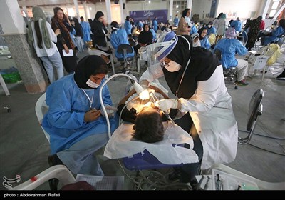 اردوی جهادی دندانپزشکی و چشم پزشکی در همدان