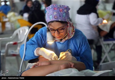 اردوی جهادی دندانپزشکی و چشم پزشکی در همدان