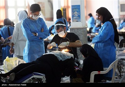 اردوی جهادی دندانپزشکی و چشم پزشکی در همدان