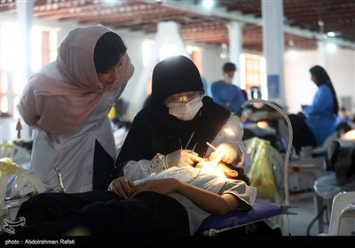 اردوی جهادی دندانپزشکی و چشم پزشکی در همدان