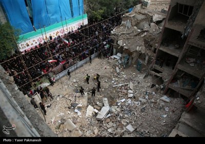مداحی مهدی رسولی در محل حمله رژیم صهیونیستی به نارمک تهران