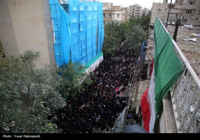 مداحی مهدی رسولی در محل حمله رژیم صهیونیستی به نارمک تهران