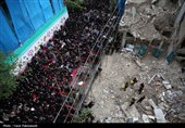 مداحی مهدی رسولی در محل حمله رژیم صهیونیستی به نارمک تهران