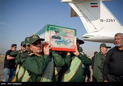 مراسم استقبال از پیکر سردار شهید غلامحسین غیب پرور - شیراز
