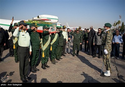 مراسم استقبال از پیکر سردار شهید غلامحسین غیب پرور - شیراز