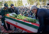مراسم استقبال از پیکر سردار شهید غلامحسین غیب پرور - شیراز