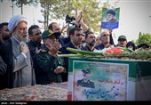 مراسم استقبال از پیکر سردار شهید غلامحسین غیب پرور - شیراز